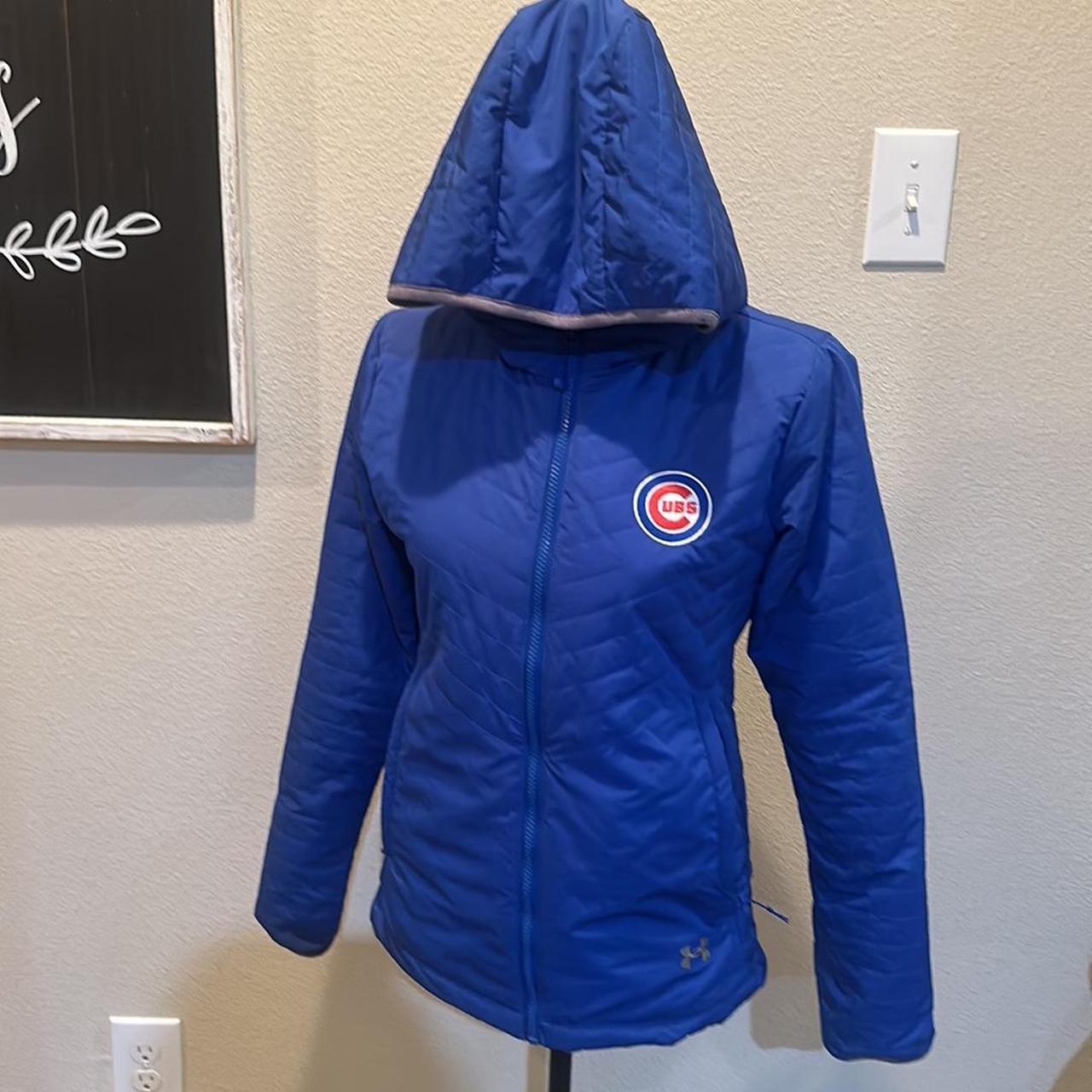 Cubs MLB Under Armour Lightweight Puffer Jacket. Depop