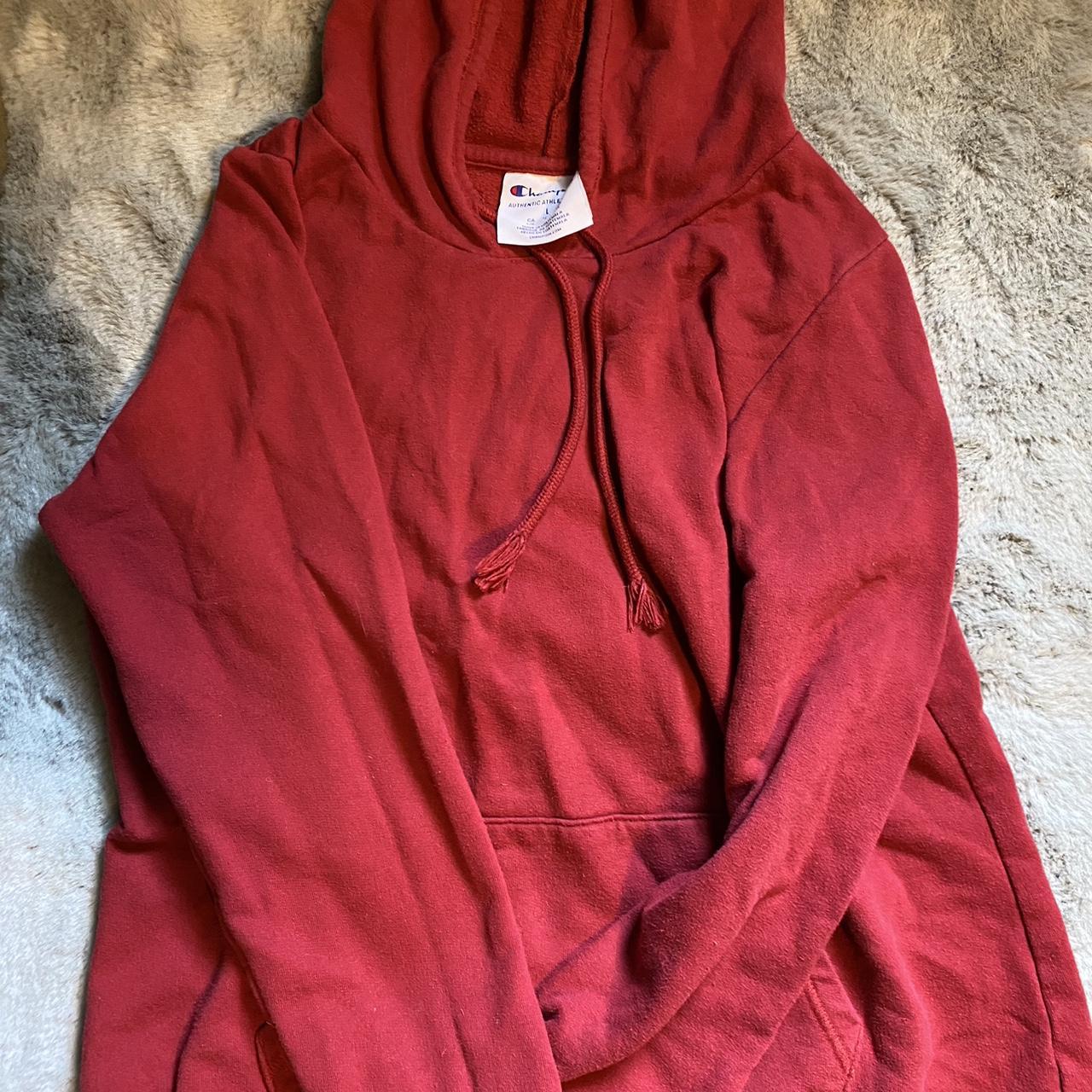 Womens burgundy deals champion hoodie