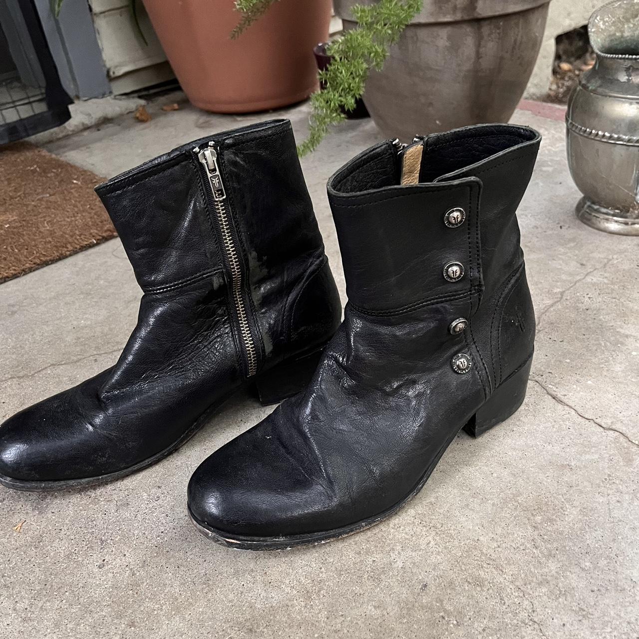 frye leather high shaft boots