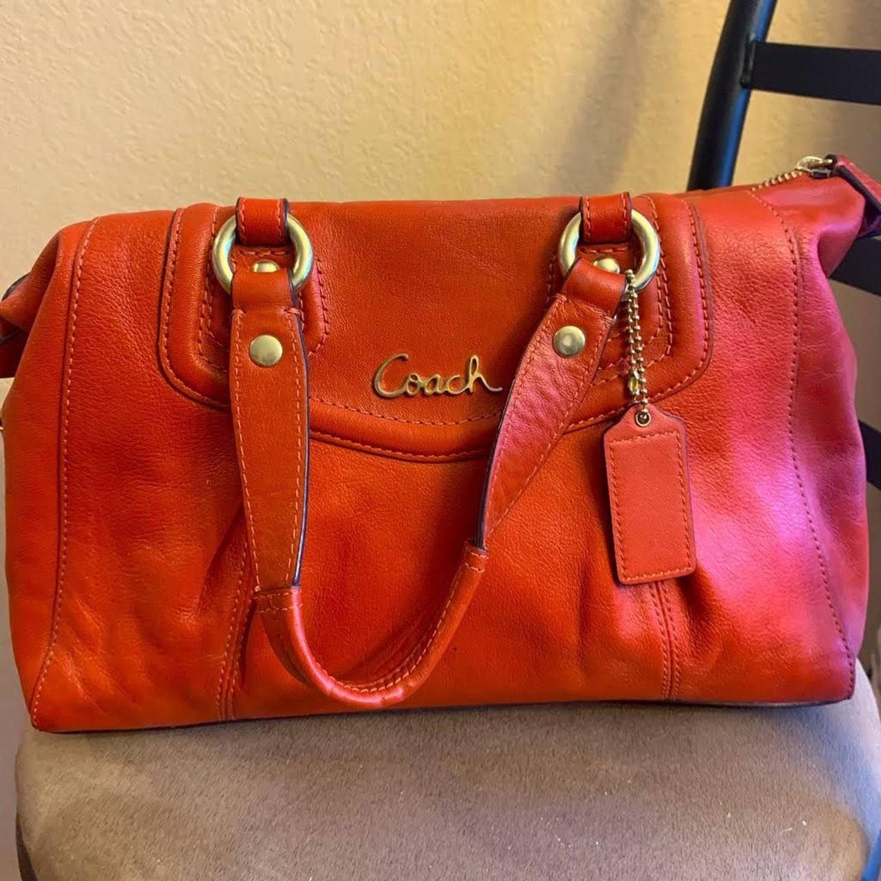 Burnt orange 2025 coach purse