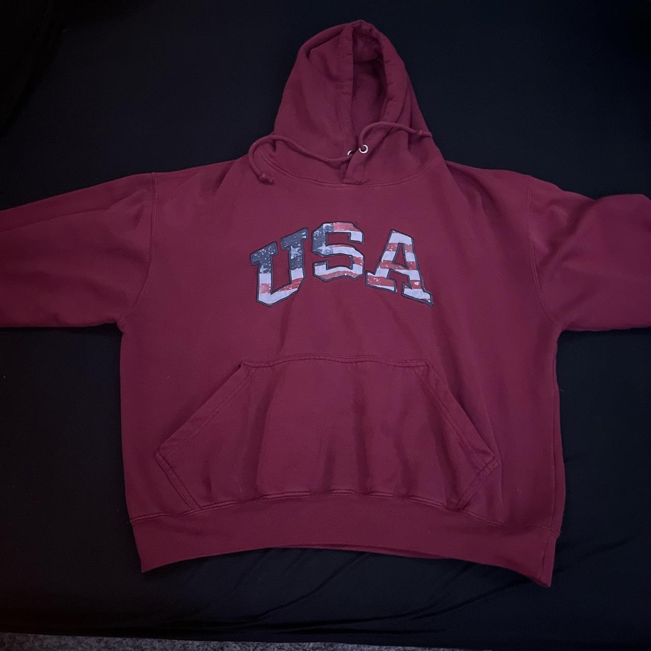 USA hoodie Used in good condition still Size L fits... Depop