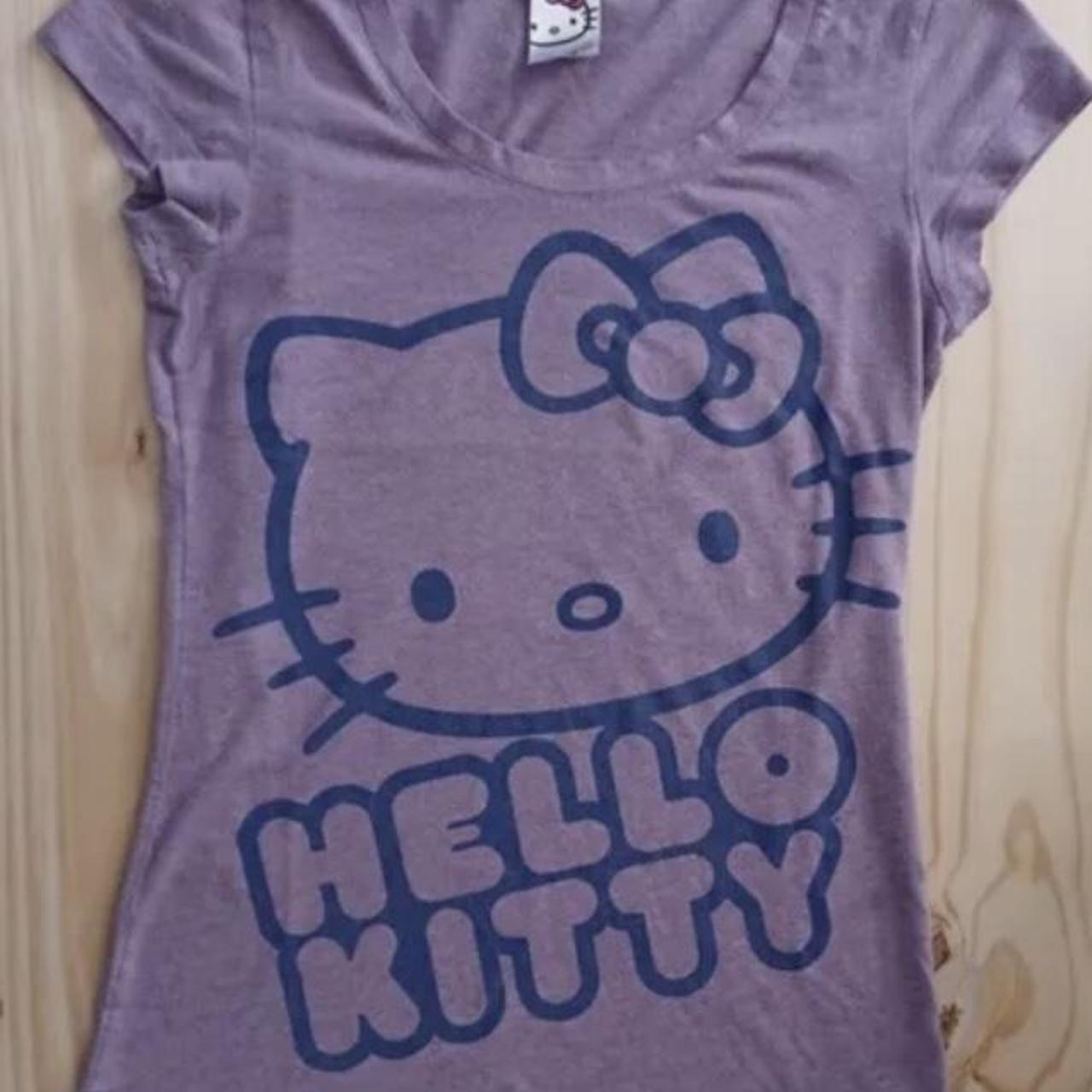 Hello Kitty Womens Purple T Shirt Depop