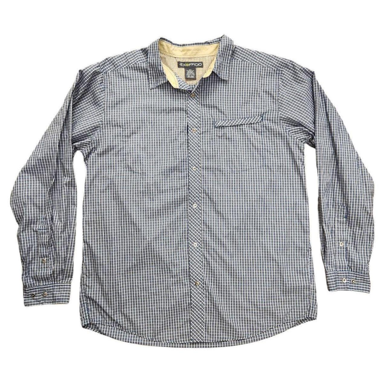 EXOFFICIO mens XXL shirt hotsell jacket. Snap front. Zip pocket on sleeve.