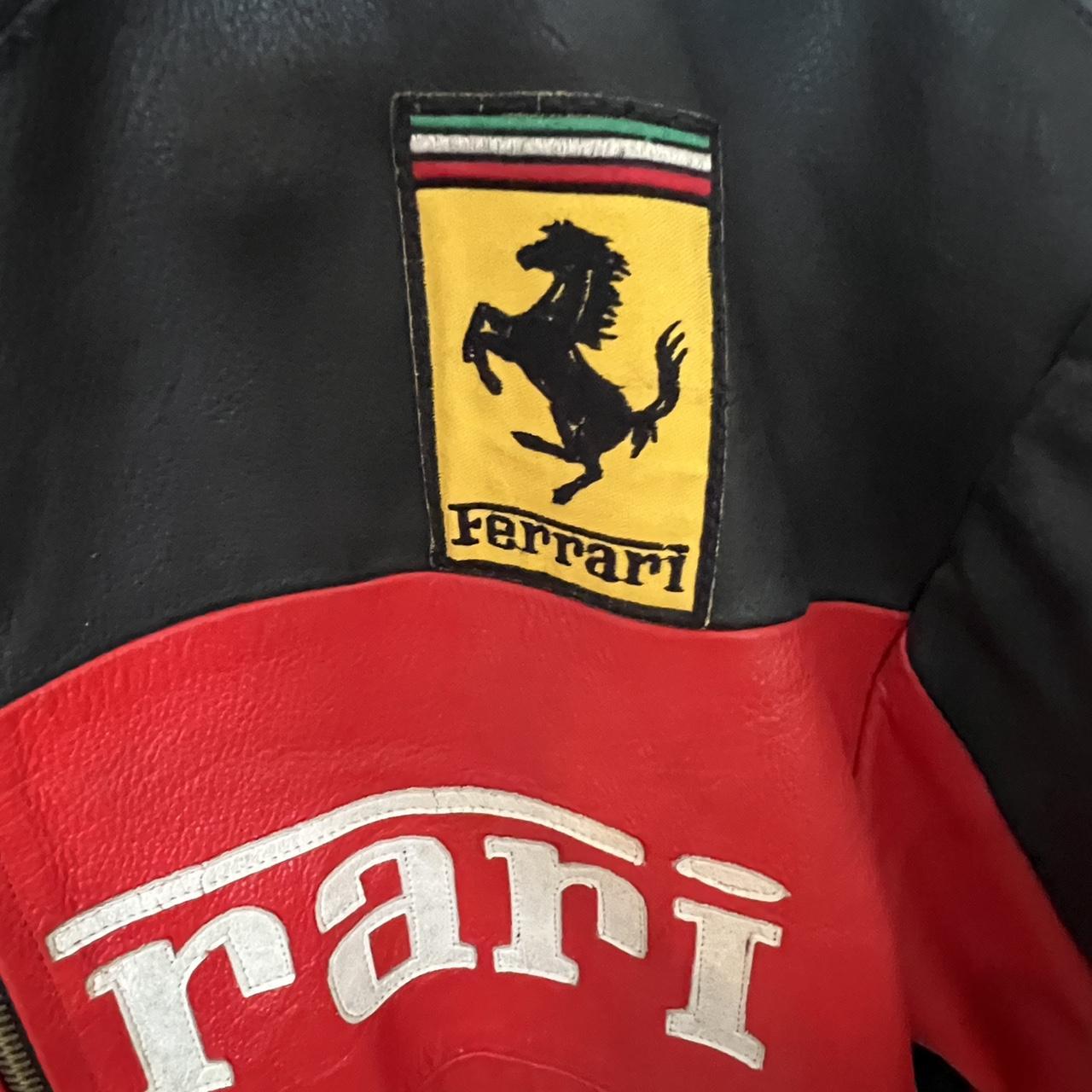 Ferrari Men's Red and Black Jacket | Depop