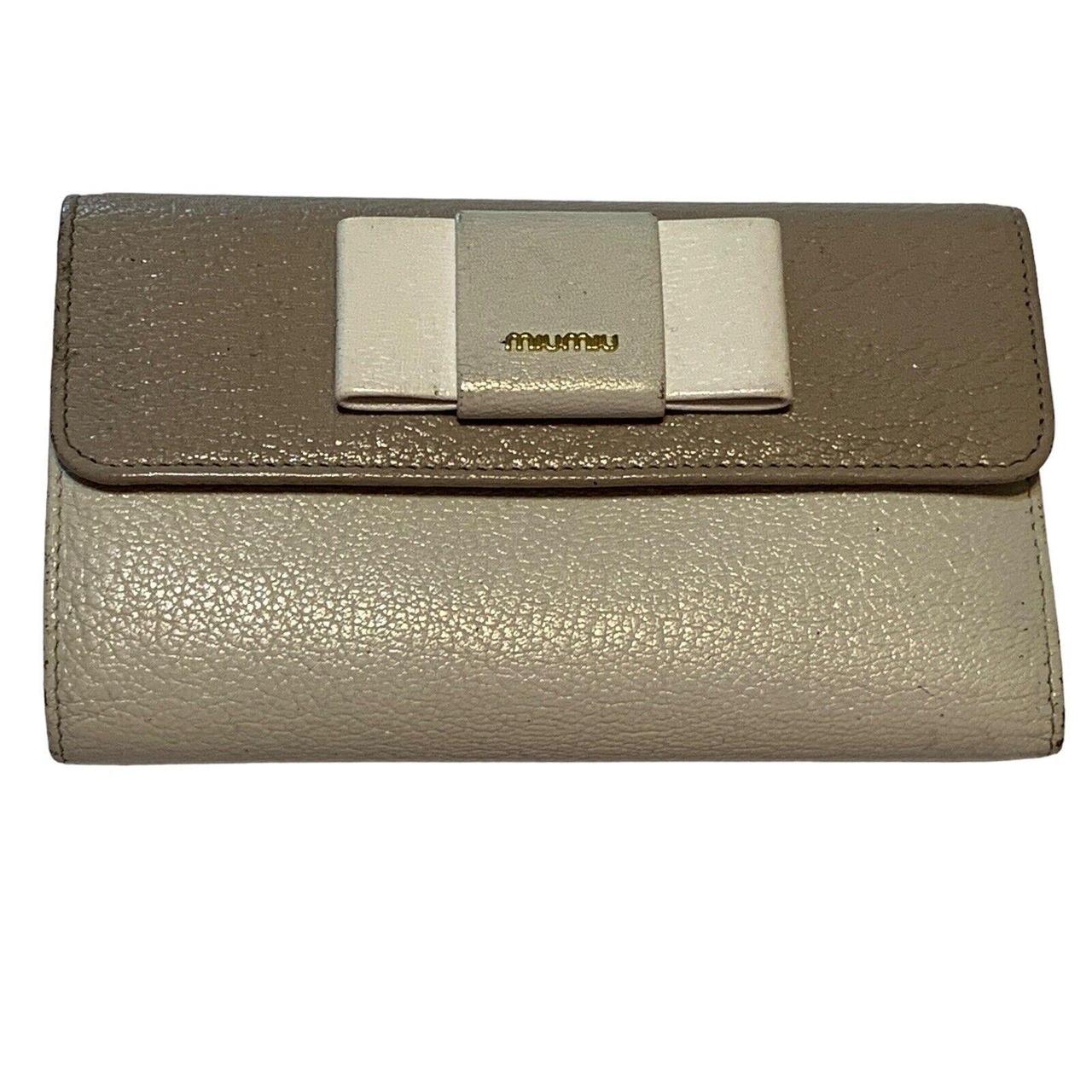 Miu Miu Women's Wallets - Tan/Brown – Miu Miu Lea… - image 2