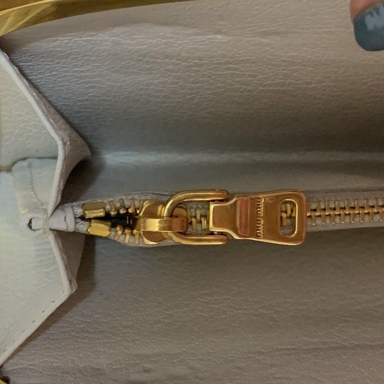 Miu Miu Women's Wallets - Tan/Brown – Miu Miu Lea… - image 6