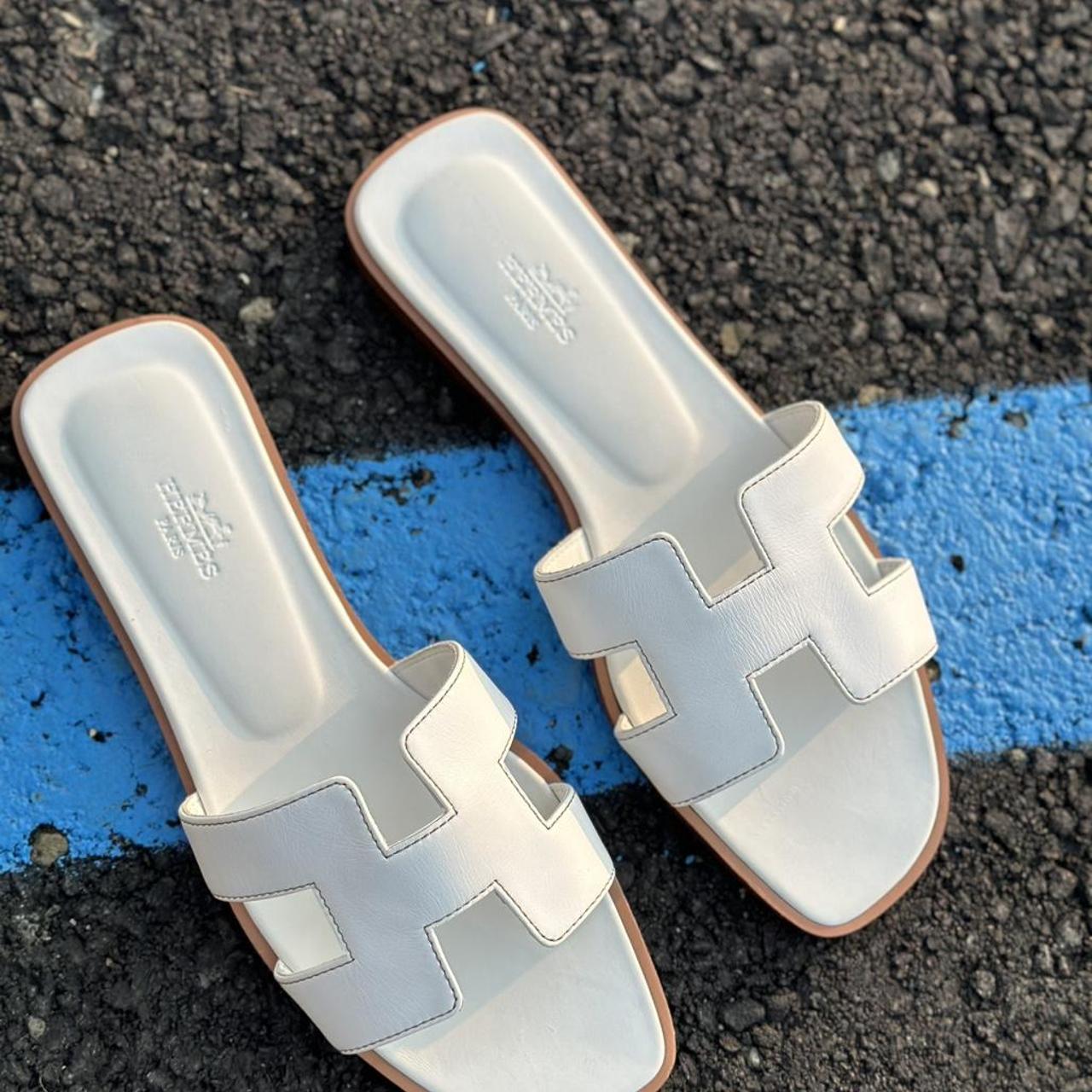 Hermes Women's Slides | Depop