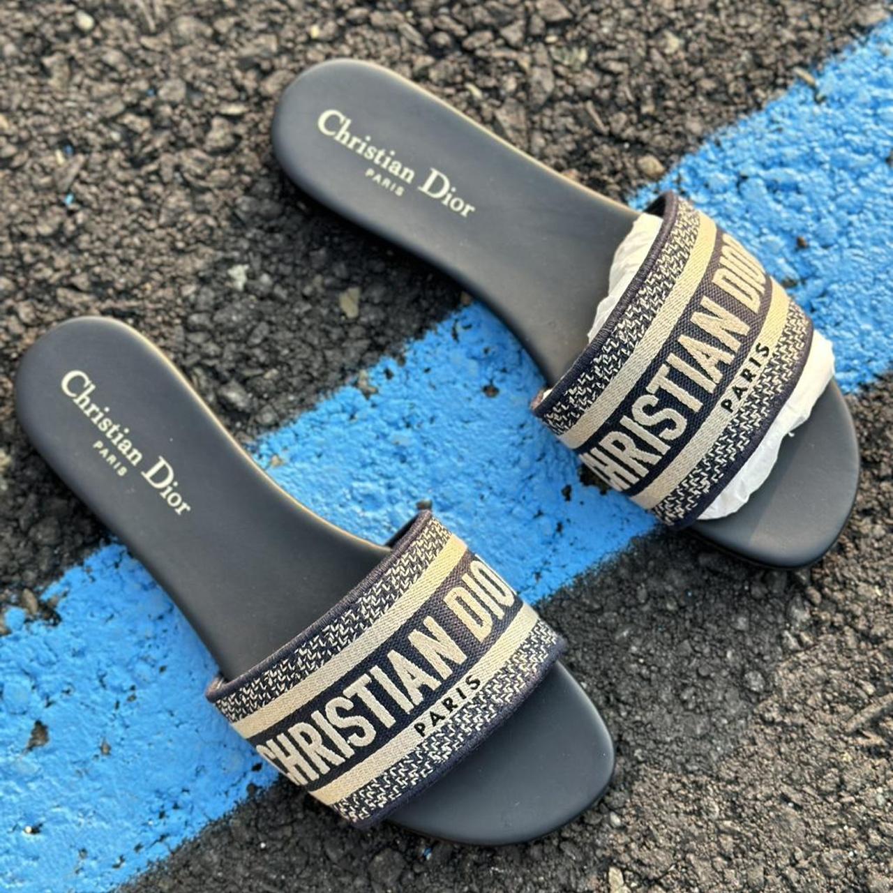Christian Dior Women's Slides Depop