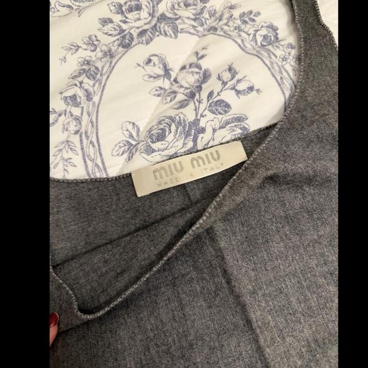 Miu Miu Women's Dress - Grey - S – Miu Miu Mini G… - image 5