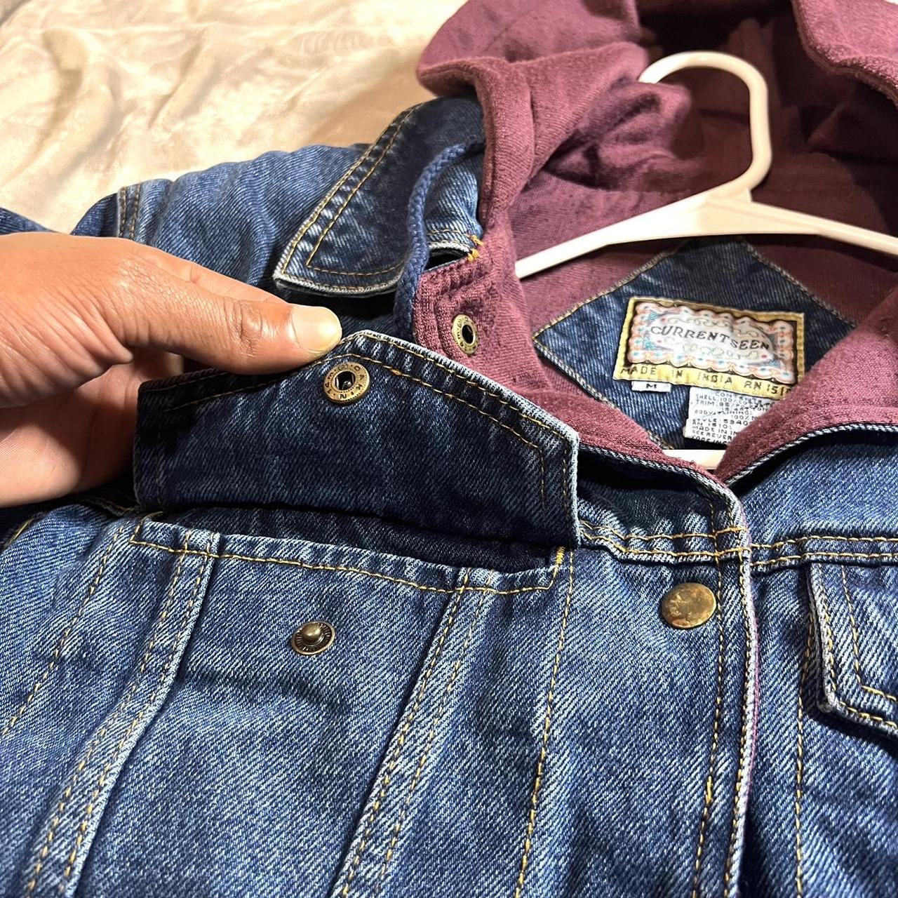 Current Seen Women's Burgundy and Blue Jacket (6)