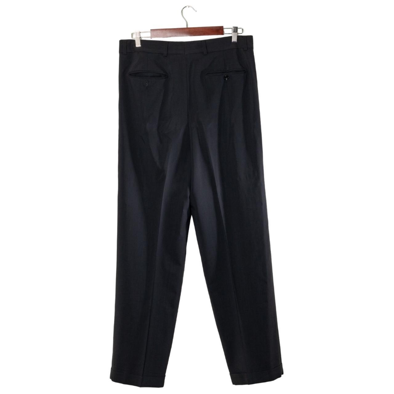 Armani Men's Black and Navy Trousers (2)
