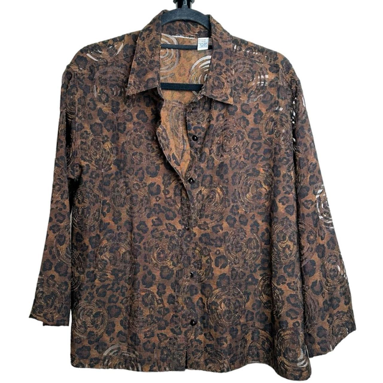 Chico's leopard print jacket hotsell