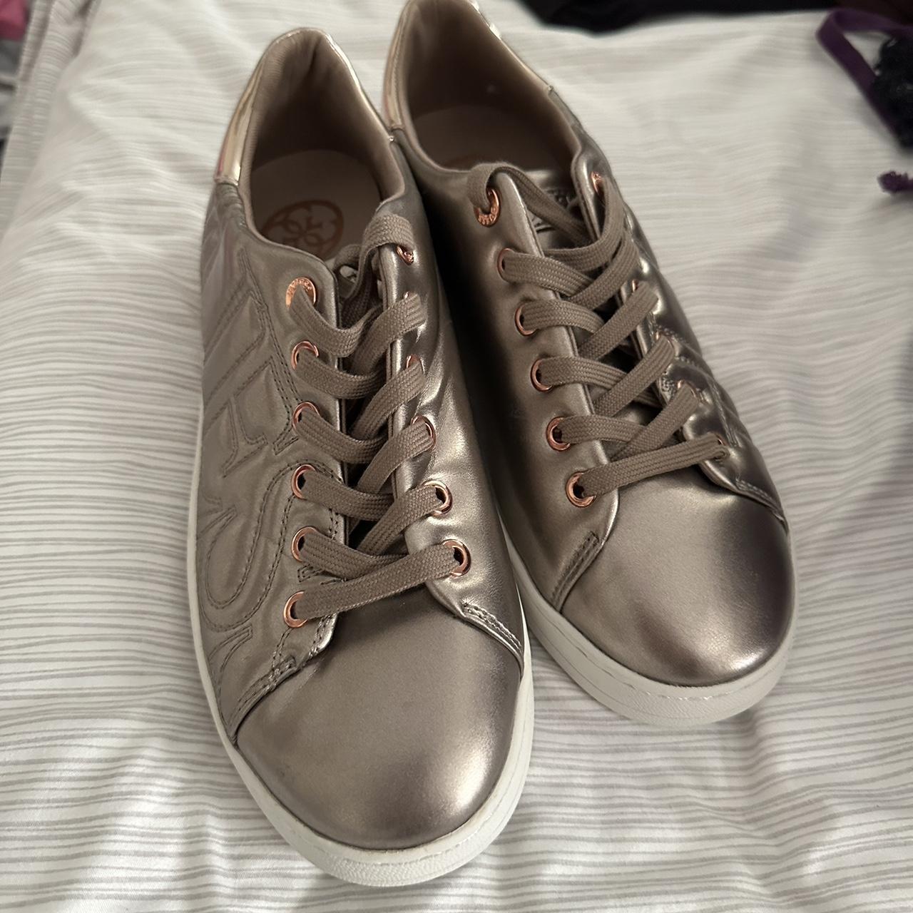 guess rose gold sneakers