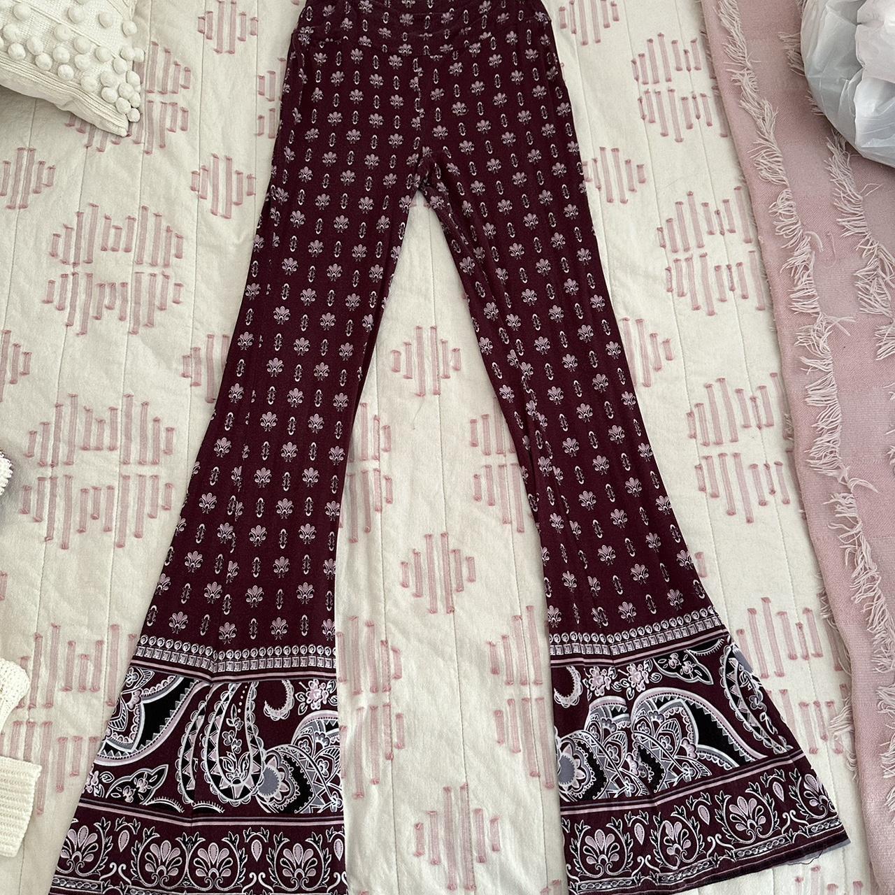 Women's Burgundy Trousers (2)