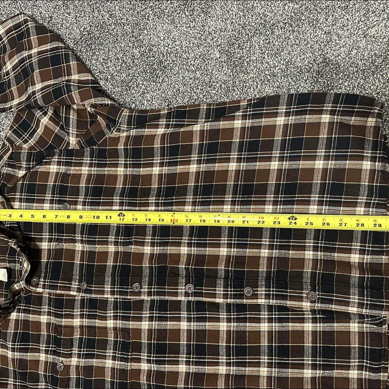Duluth Trading Company Men's Brown and Blue Shirt (4)