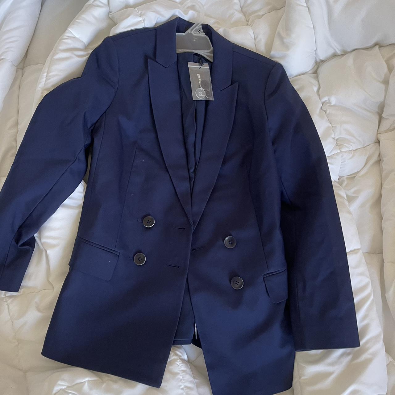 Express Women's Navy Suit Depop