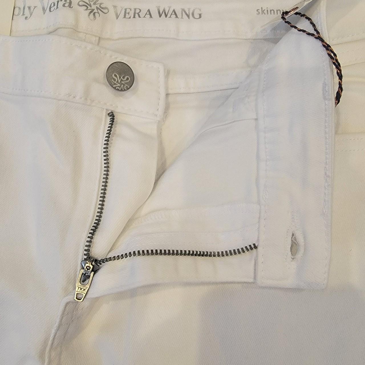 Vera wang shops white jeans