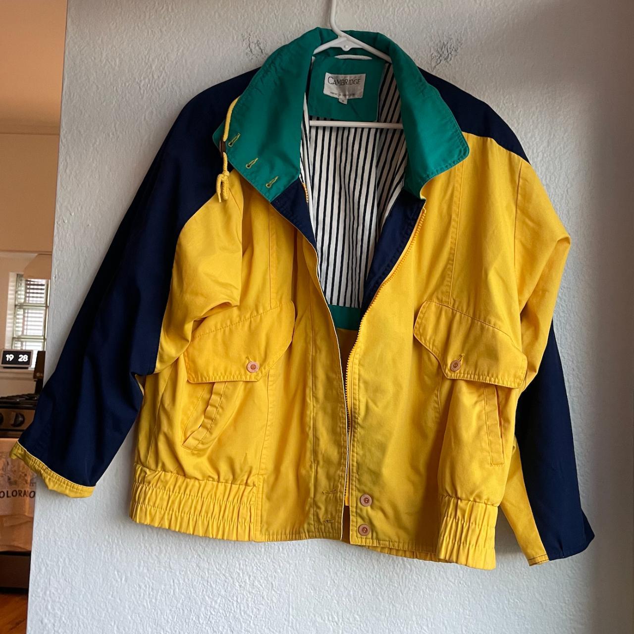 Red green yellow hot sale blue jacket