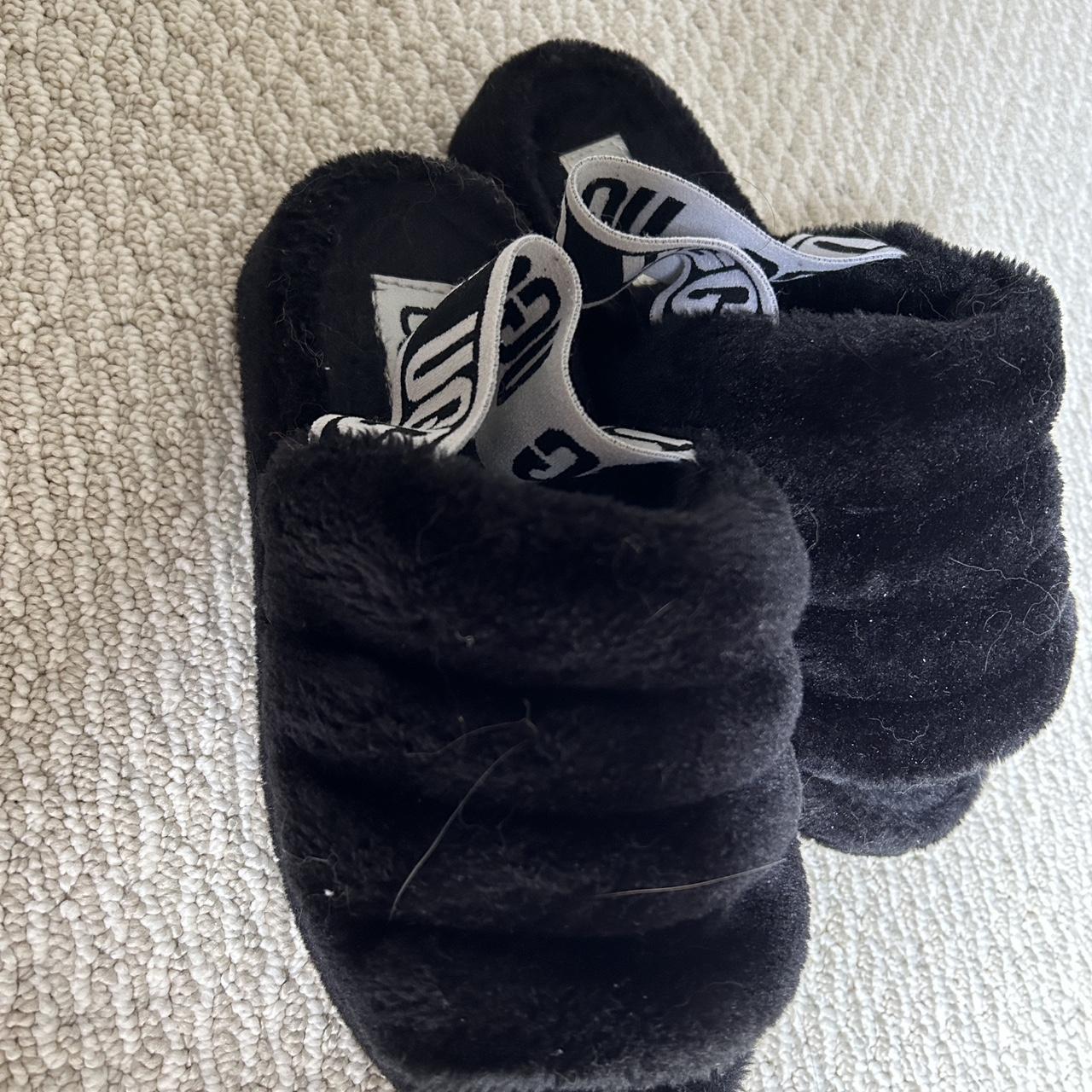 UGG black slippers (Imitation/knock off) - size EU... - Depop