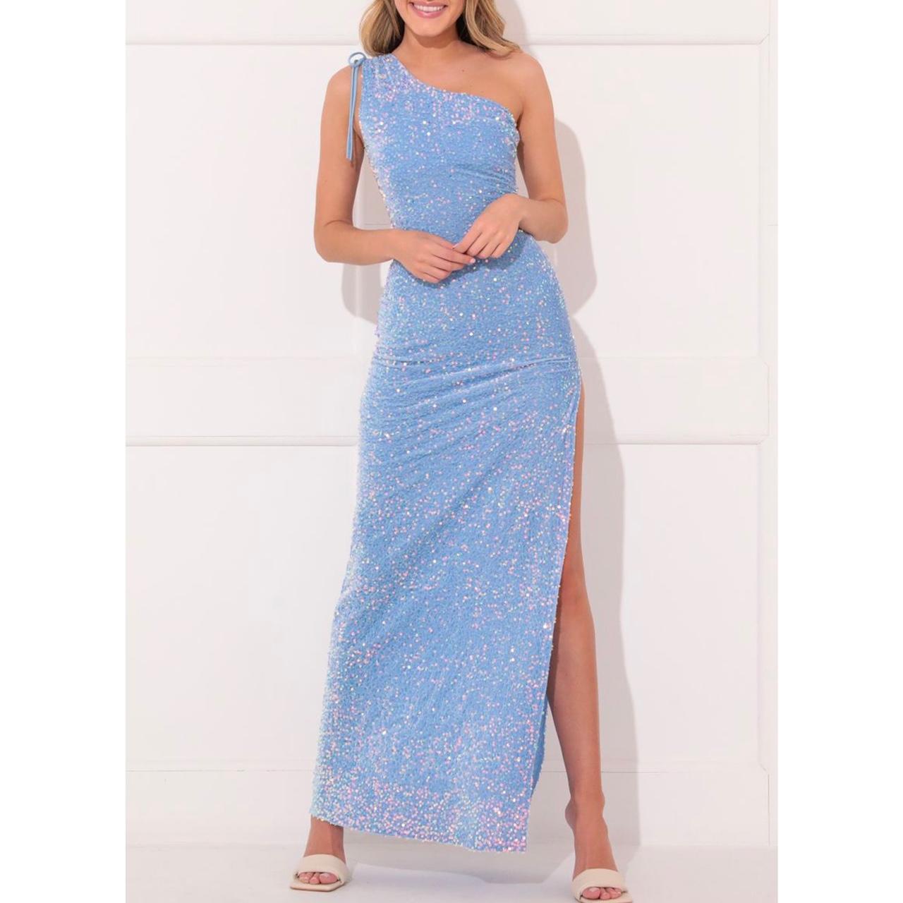 🤍PROM DRESS Lucy In the Sky Oliviara One Shoulder... Depop