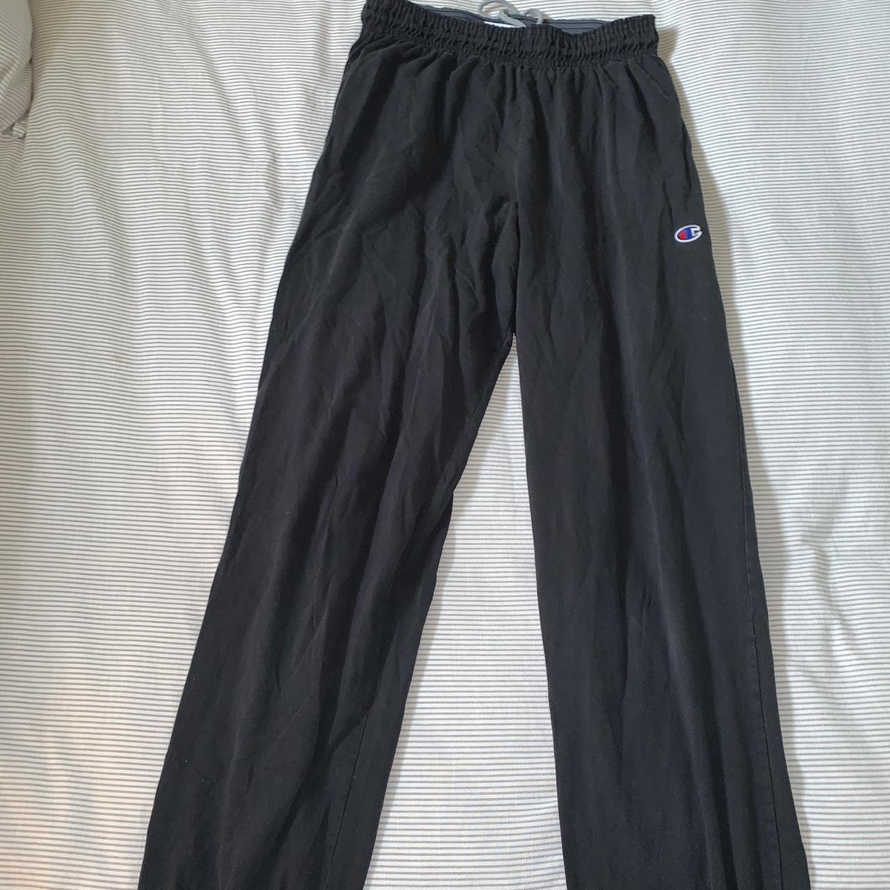 Black champion sweatpants (women) Depop