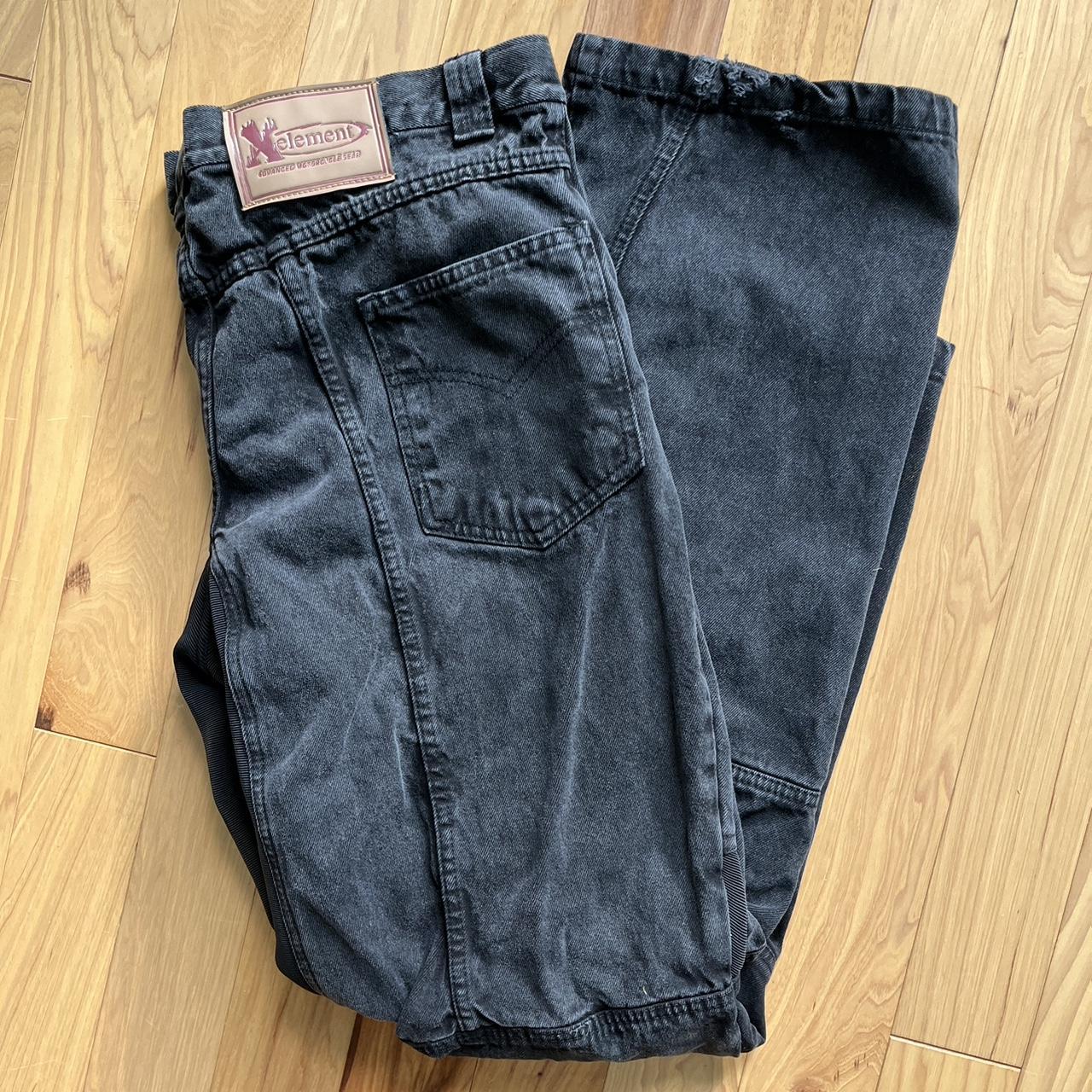 Xelement Black Biker Jeans Size 38x32 - Depop