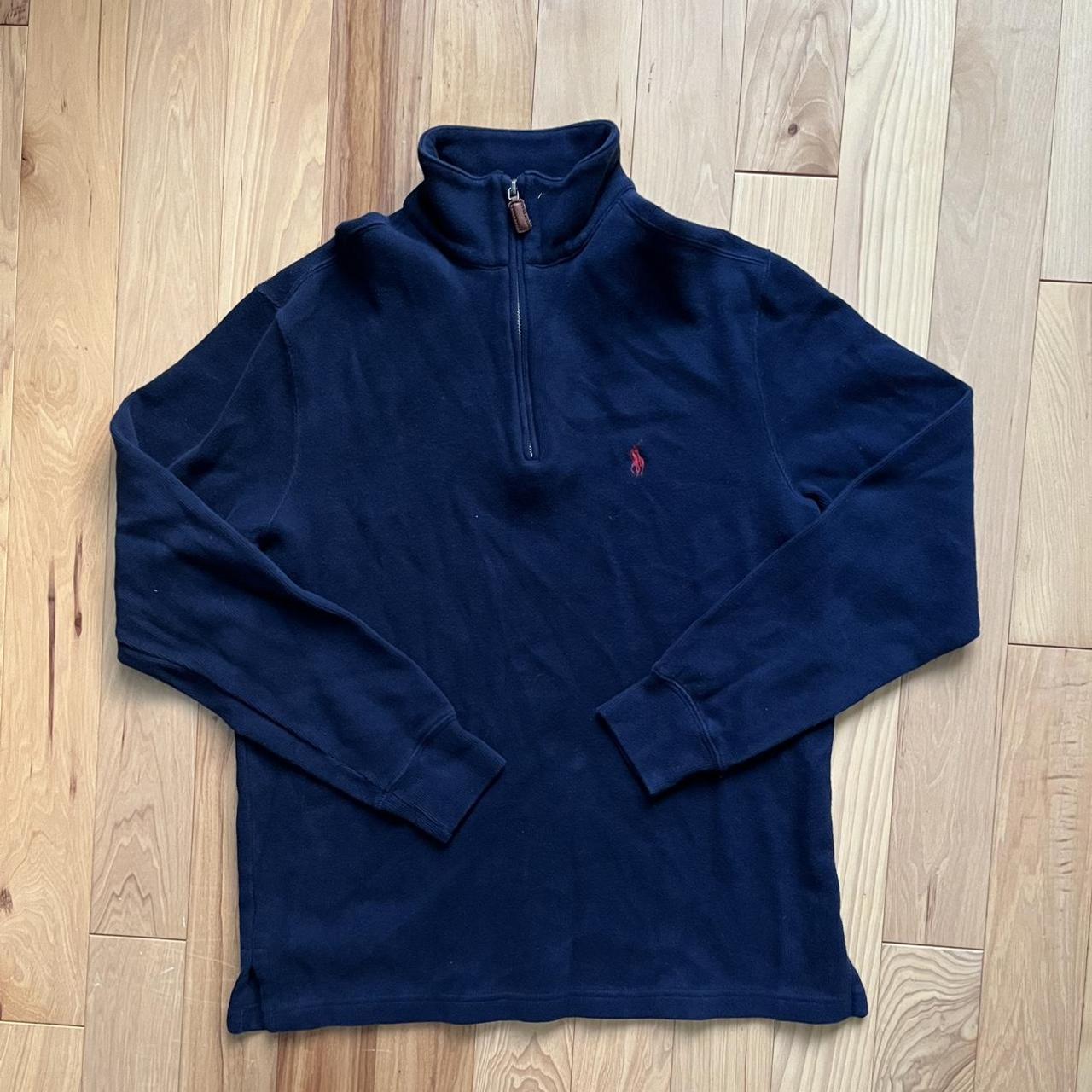 Polo Ralph Lauren Black Quarter Zip Up Size S - Depop