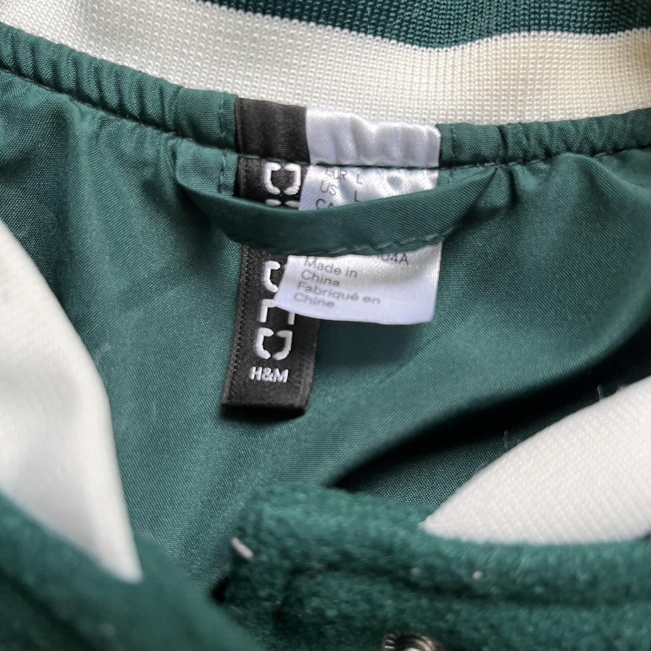 H and outlet m green jacket