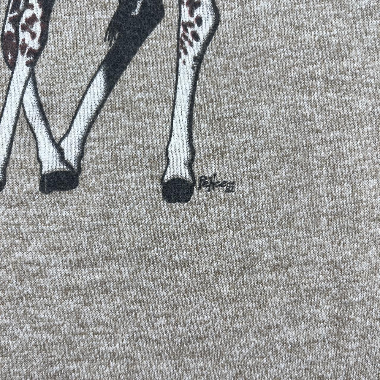 Vintage 1982,Brown And Tan Ringer T-Shirt With A... | Depop