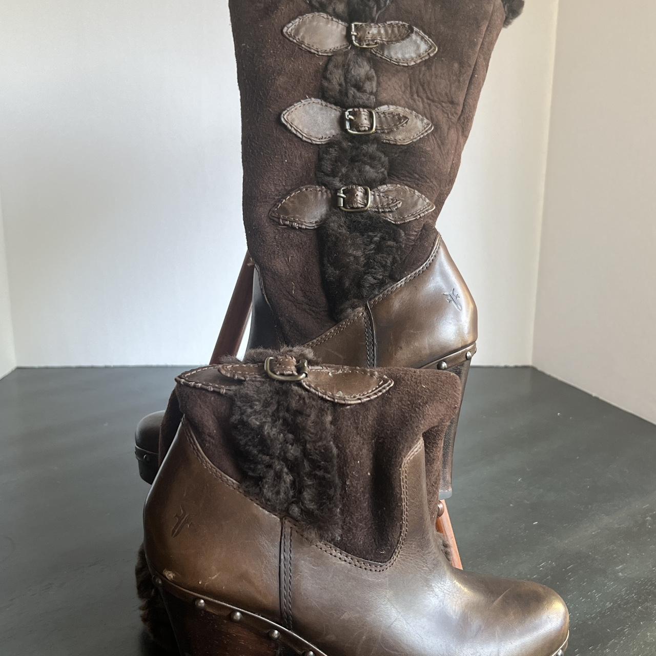 Frye shop clog boots