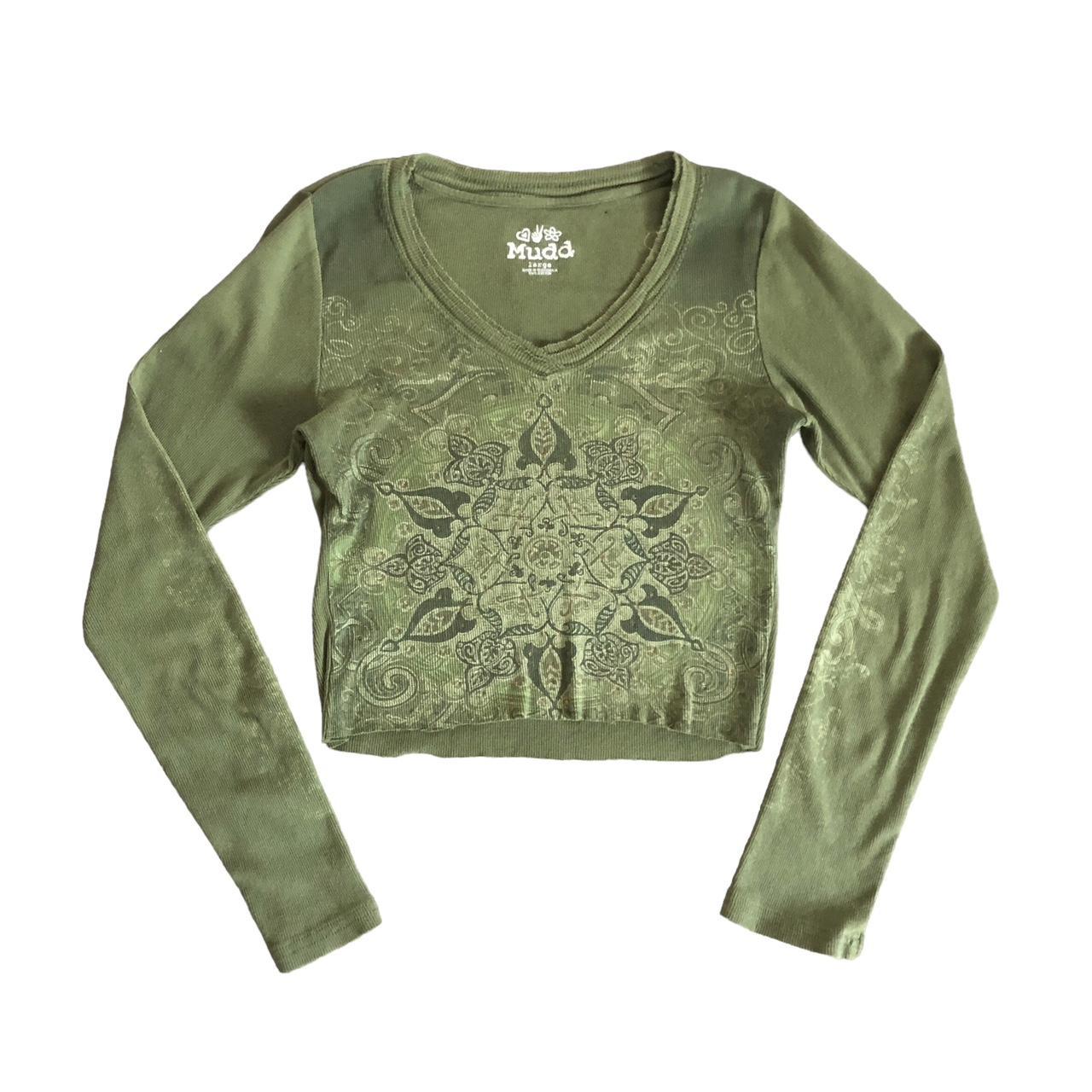 Mudd Clothing Women's Green Blouse