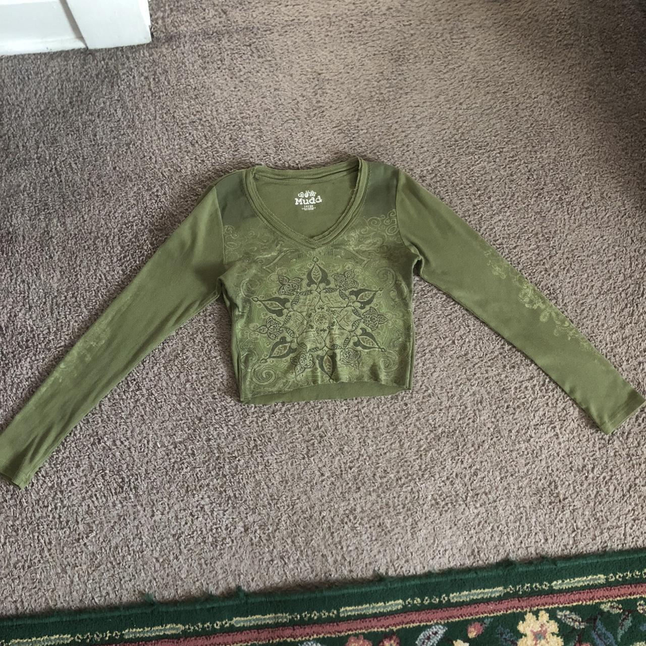Mudd Clothing Women's Green Blouse (2)