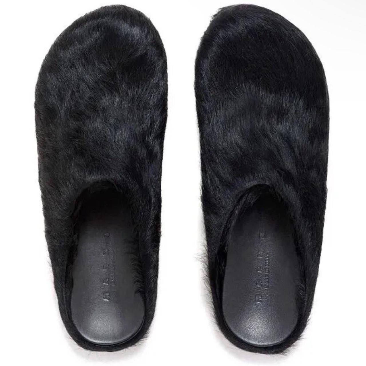 Marni Fur Slides EU 43 = US 10 Men US 12 Women NO... - Depop