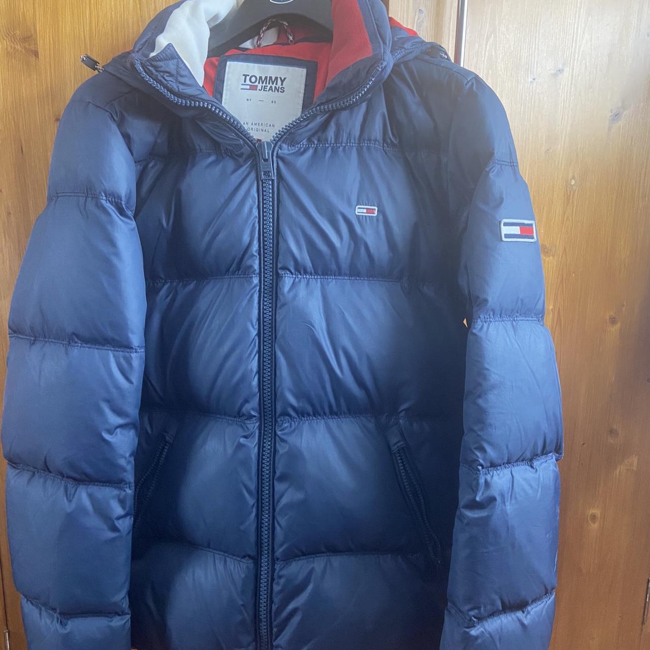 Tommy Hilfiger Puffer Jacket Navy Mens Size... - Depop