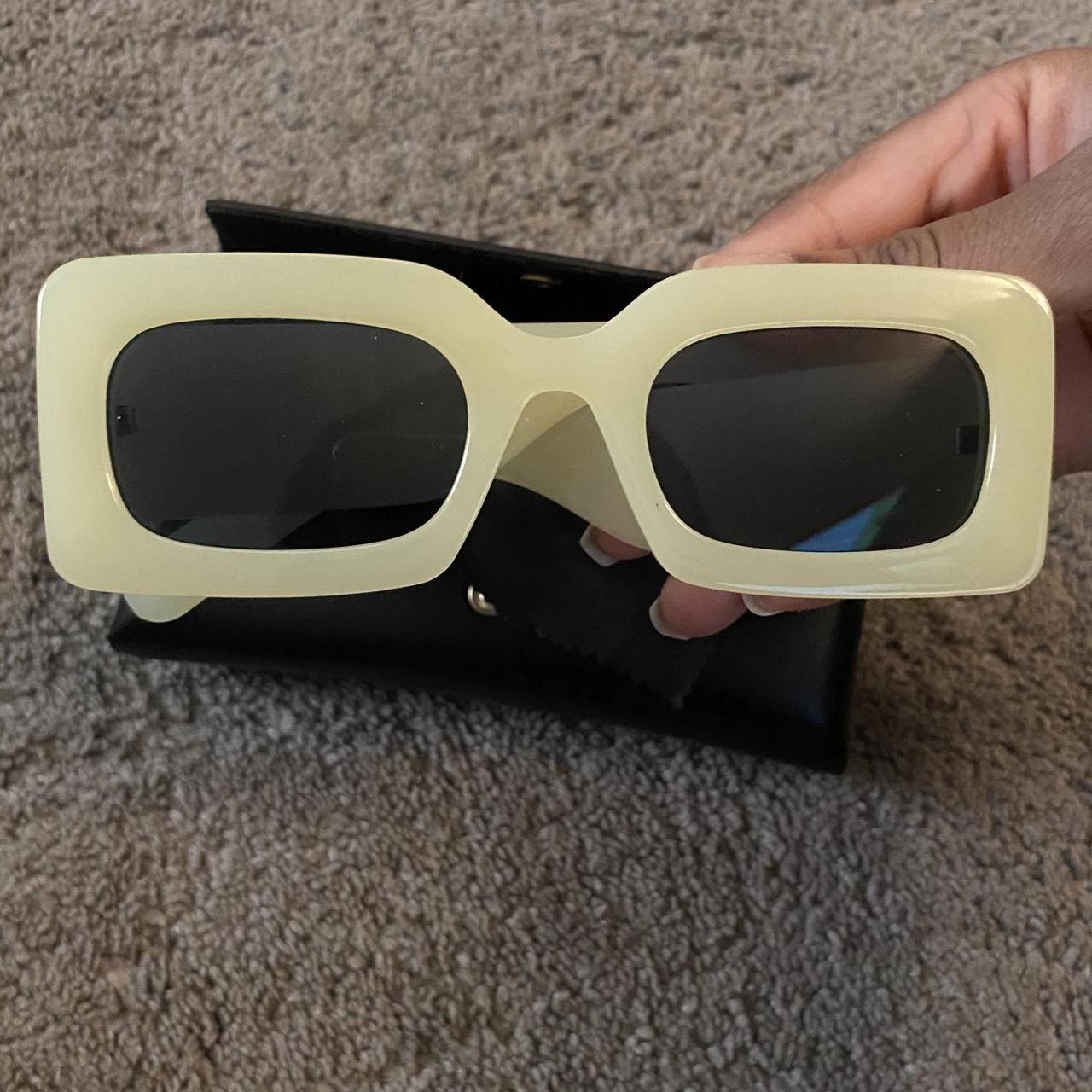 Lime Green Sunglasses Thick frame very durable... - Depop