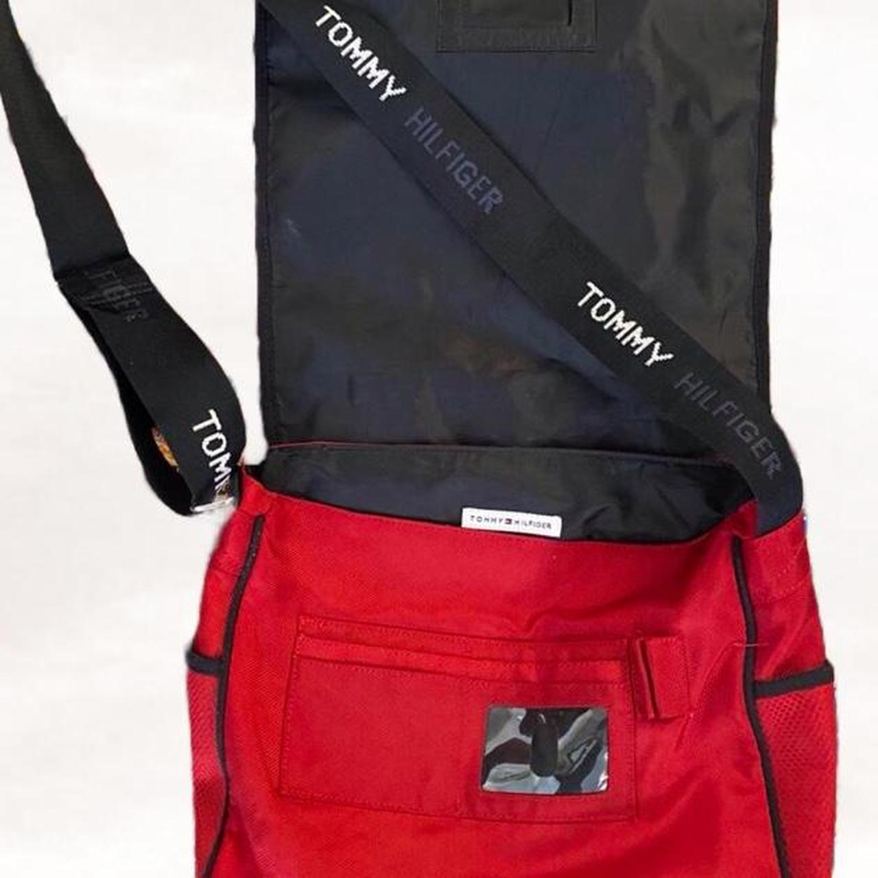 Tommy Hilfiger red laptop bag $23 great quality,... - Depop