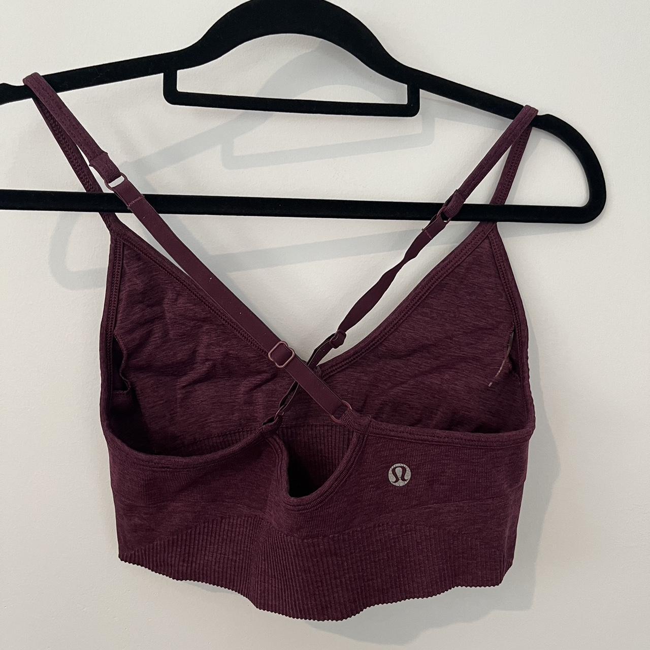 Lululemon ballet crop bra top Sz approx au 10-12... - Depop