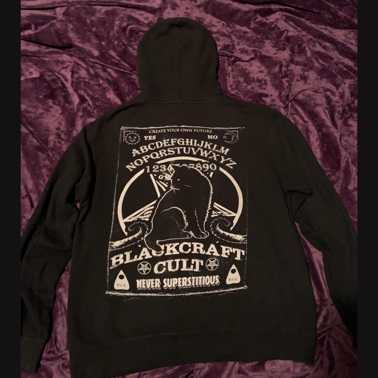 Blackcraft Cult never superstitious hoodie. Ouija... Depop