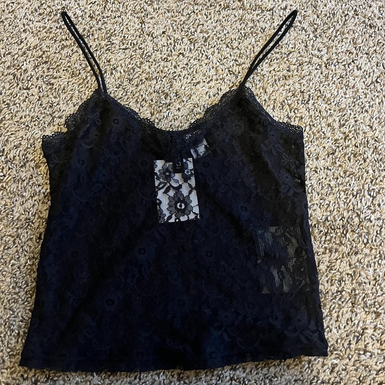 sheer lace camisole tank from H&M! never worn... - Depop