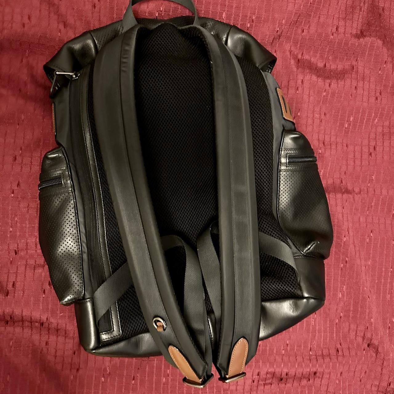 Coach Terrain Trek Black Leather Backpack.... - Depop