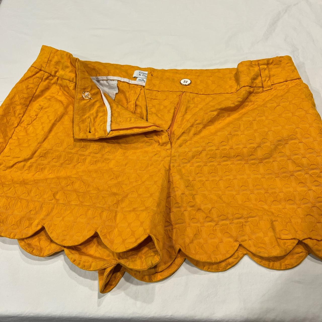 Belk Women's Yellow Shorts Depop