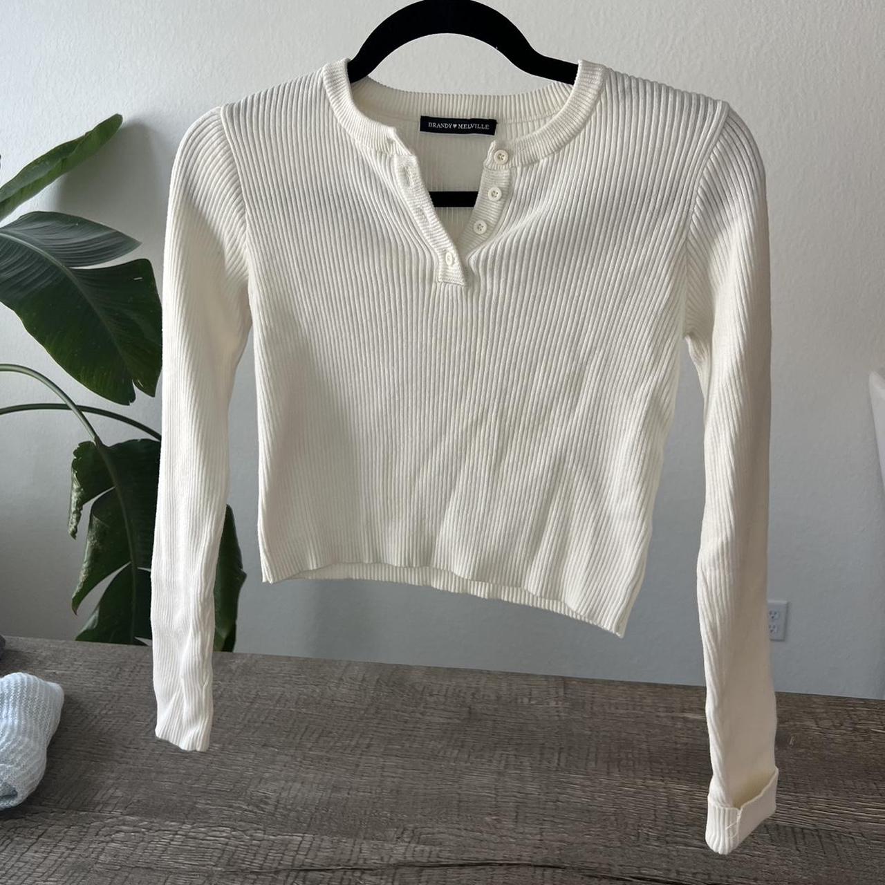 Brandy Melville Ribbed Sweater Size: One size (I - Depop