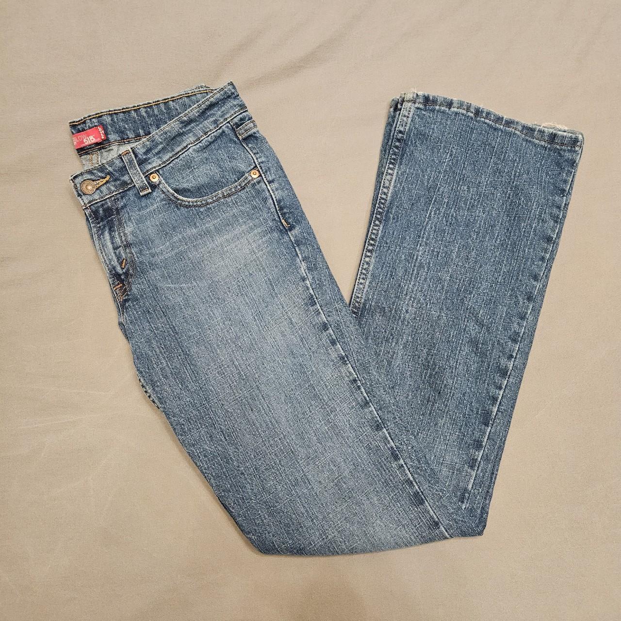 Levi's Superlow Bootcut 518 Long Blue Jeans Size: 9... - Depop