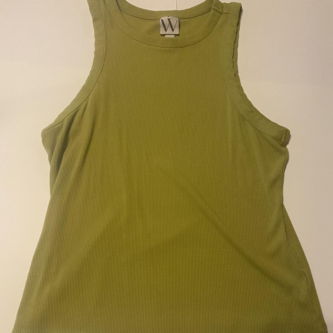 Lime Green Halter Top Depop