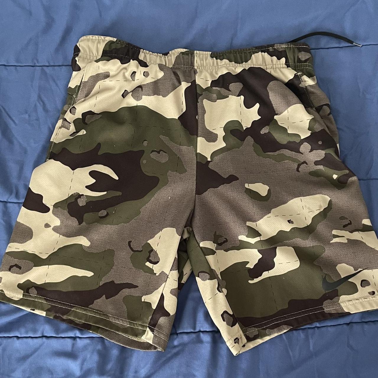nike camo gym shorts