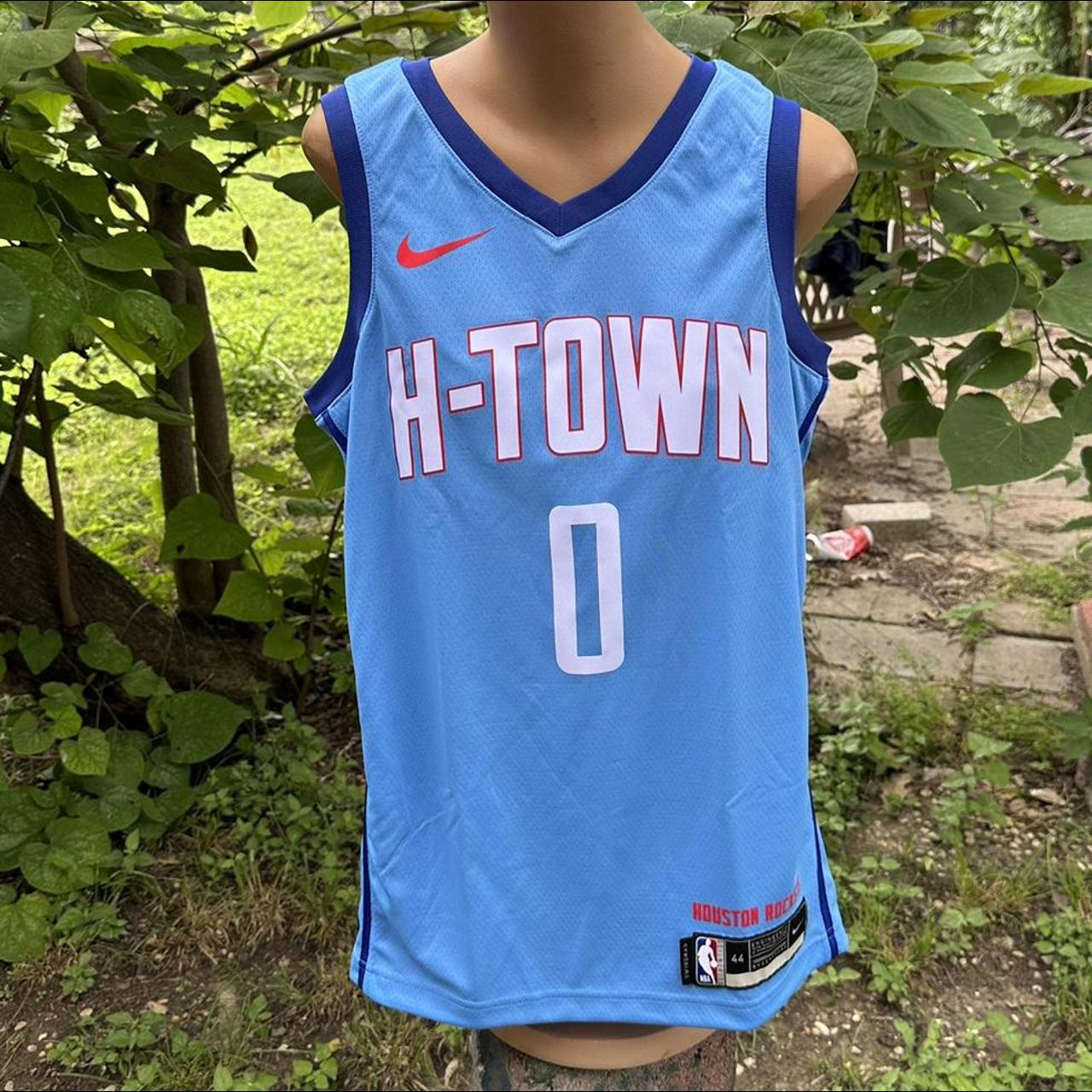 Nike Men's Blue and Red Vest Depop