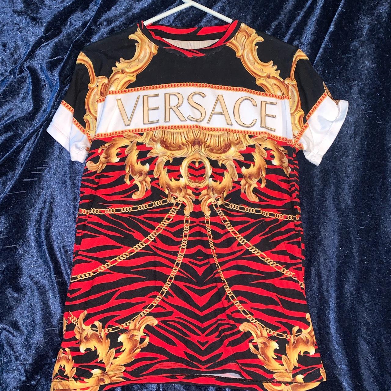 Versace Women's multi T-shirt | Depop