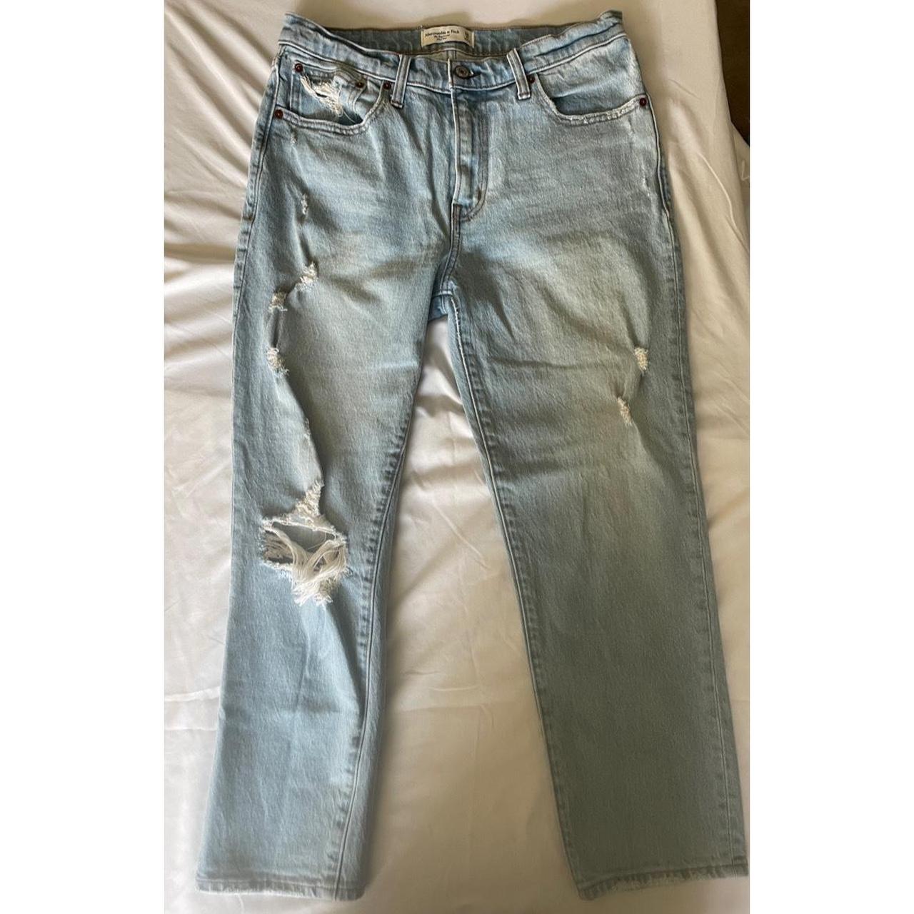 Abercrombie & Fitch Boyfriend Mid Rise Jeans high... Depop
