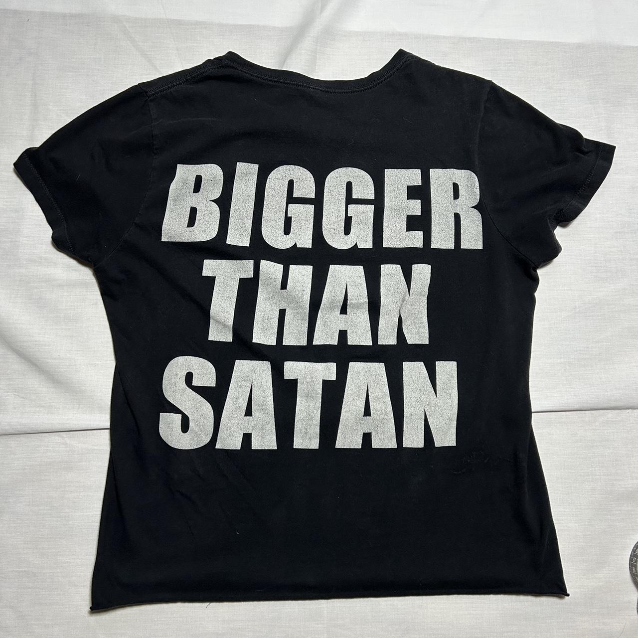 Marilyn Manson Rare Bigger Than Satan T Shirt 90’s... - Depop