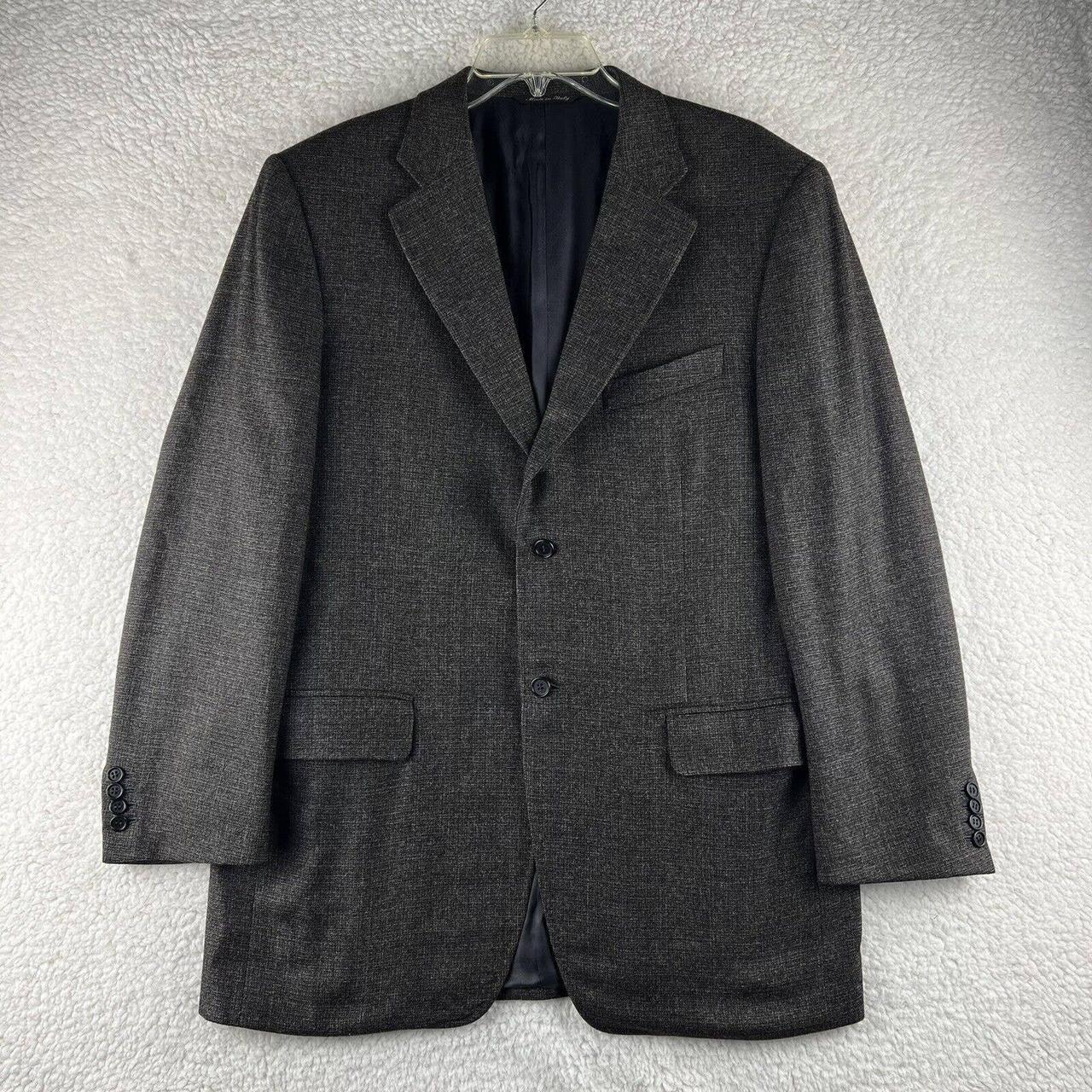 Canali 100 Pure Wool Sport Coat Men’s Size 52R Dark... Depop
